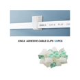 thumbnail image 2 of XINCA Adhesive Cable Clips, White, 100 Count, 100 Pack, 2 of 6