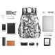 thumbnail image 4 of Balery Monochrome Botanical Illustration Mochila ligera para hombre y mujer: duradera e impermeable, ideal para la escuela, el trabajo, viajes y uso diario., 4 of 7