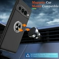 thumbnail image 6 of Pixel 7 Pro Case, Google Pixel 7 Pro Case Shockproof Google Pixel 7 Pro Phone Case with 360° Magnetic Ring Holder Kickstand Phone Case for Google Pixel 7 Pro Black, 6 of 15
