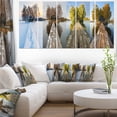 thumbnail image 1 of Houses on Small Island Panorama - Modern Seascape Canvas Artwork, 1 of 3