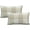 Plaids-beige & White, variant on 16x16 Inch Pack of 2 Farmhouse Buffalo Plaids Decorative Throw Pillow Covers Outdoor Classic Rustic Retro Square Cushion Cases Home Decor Check for Porch Couch Patio Bed, Black White