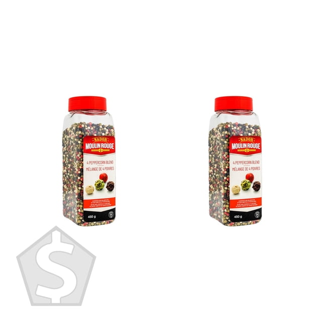 Moulin Rouge Four Peppercorn Blend, 450 g Containers, Pack of 2