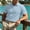 Light Blue, variant on Golf Mens Polo Shirts Blue Short Sleeve Casual Shirt Pullover Business Collared Jacquard Slim Fit Tops