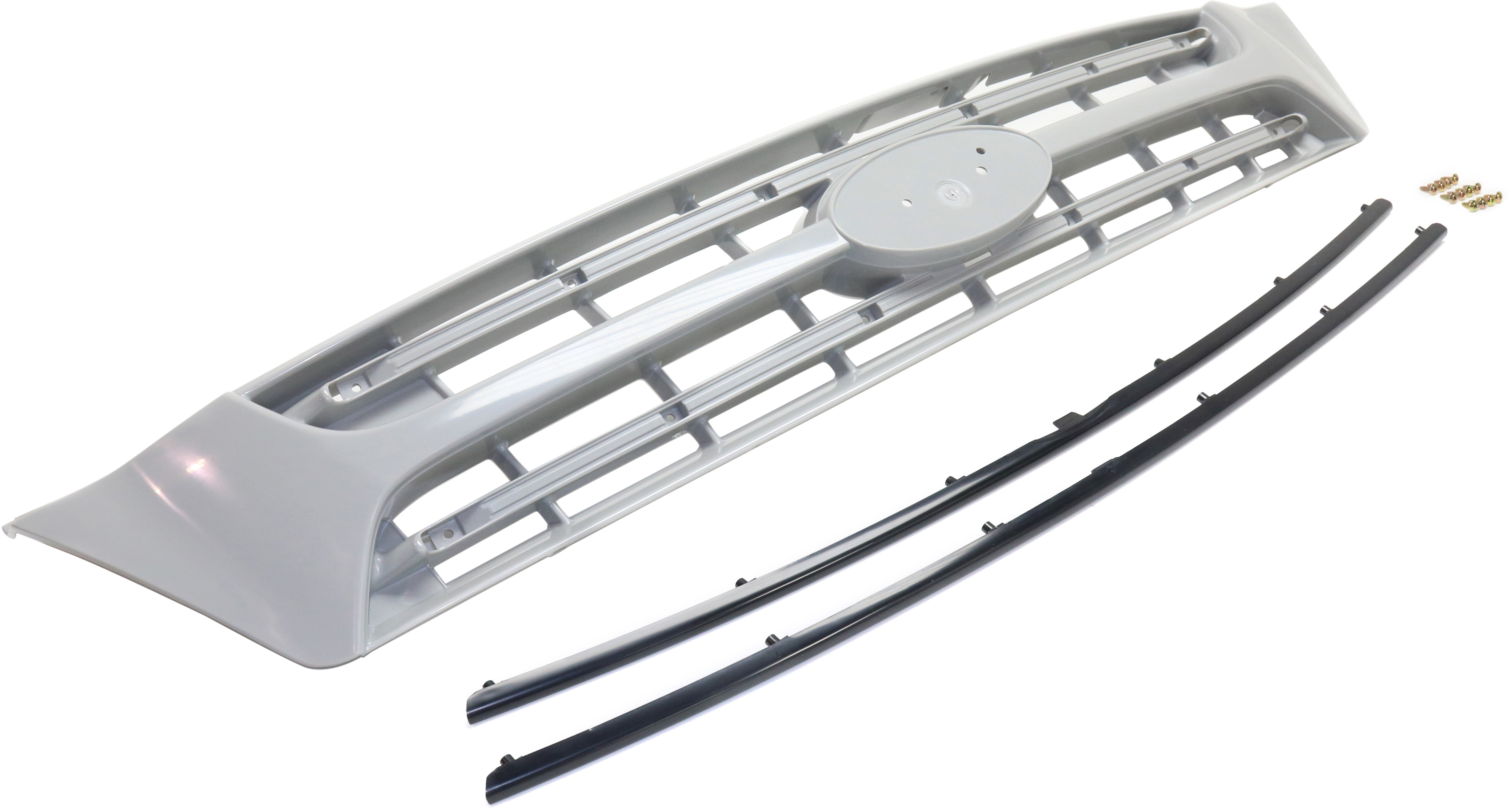 Grille Assembly Compatible With 2006-2010 Kia Sedona Upper Gray Shell and Insert