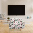 thumbnail image 2 of XYZCANDO Christmas Flower Stretch Armchair Slipcover Universal Sofa Covers for Living Room Dogs Pet Furniture Protection Polyester Armchair Slipcovers with Anti Slip Foam Sticks, 2 of 6