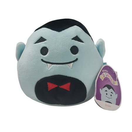 Official KellyToy Squishmallows Halloween Drake the Vampire, Blue/Black - 5"-inch