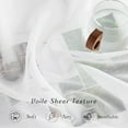 thumbnail image 4 of Sheer Curtains es Long with Eyelet Sheers Window Curtains Panels Privacy Light Filtering Voile Grommet Top Drapes for Living Room/Hotel Rideaux ( Wide ), 4 of 8