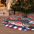 thumbnail image 6 of July 4th Patriotic Cute Truck Gnome Plaid 36 Inch Christmas Tree Skirt Carpet Mat Funny Party Decor Supplies for Xmas Halloween Decorations Occasion, 6 of 6