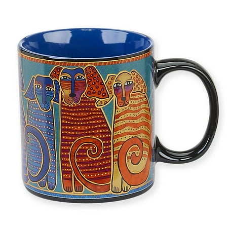 Laurel Burch Mug - Laurel Burch Artistic Collection 14 oz Mug Canines Friends