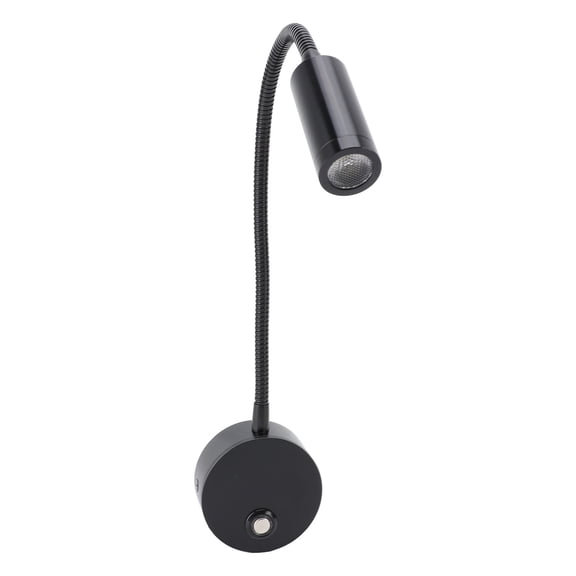 Patio Decor RV Interior Light, Dimmable RV Reading Light 3 Color Temperature with USB Charging Port for Boat Black
