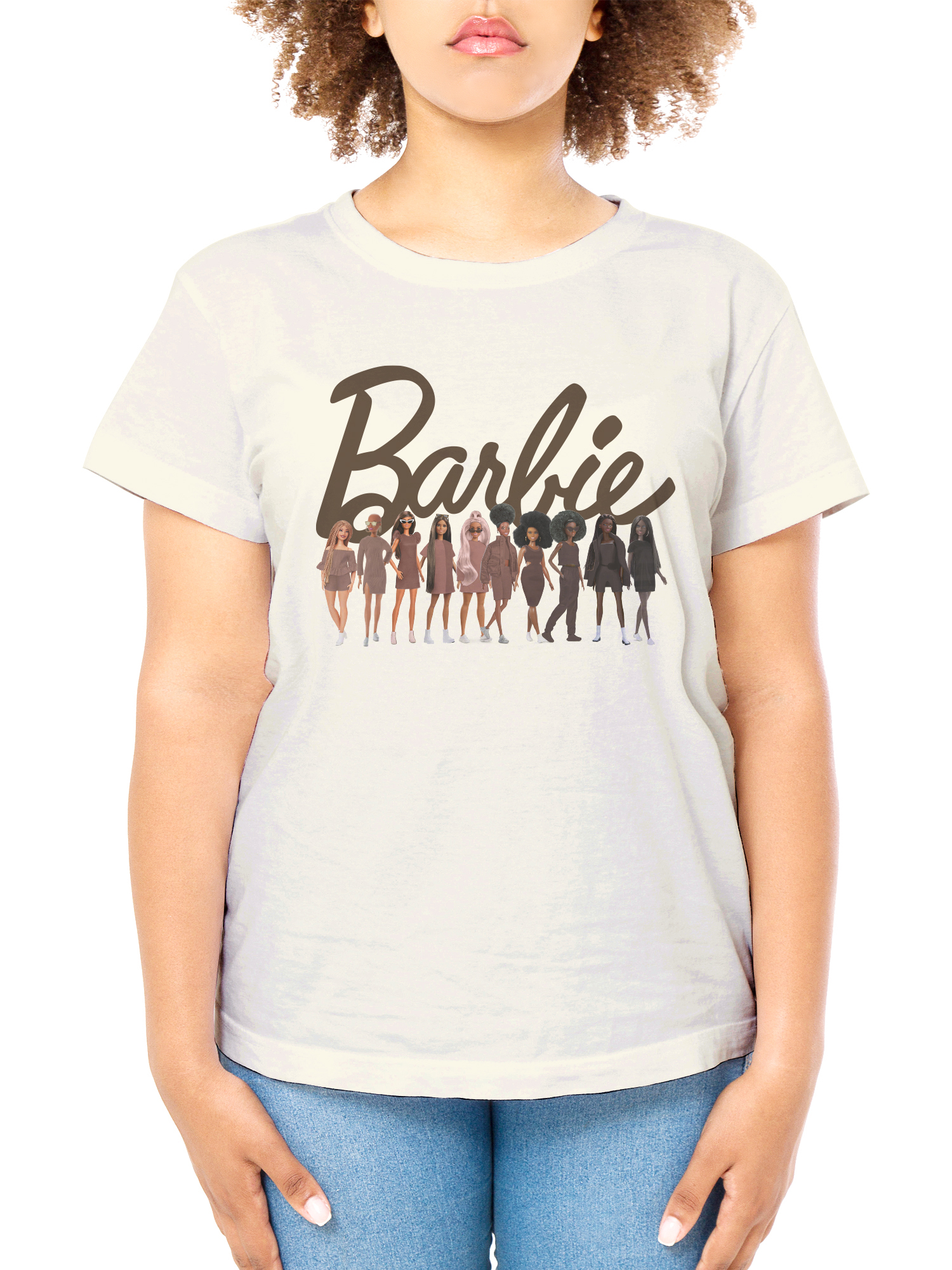 Barbie Women's Juniors Together Short Sleeve Graphic TShirt