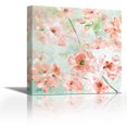 thumbnail image 1 of Watercolor Blossoms II - Contemporary Fine Art Giclee on Canvas Gallery Wrap - wall décor - Art painting - 24 x 24 Inch - Ready to Hang, 1 of 2