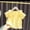 Yellow, variant on Piuwrlz Kid Short Sleeve Sweatshirt Girls T-Shirts Fashionable Printed Round Neck Blouses Cotton T Shirt Top White Size 3 Years