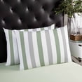 thumbnail image 4 of Modern Farmhouse Vertical Striped Throw Pillow Cover, Pillowcase Protectors with Zipper, Breathable Decorative Lumbar Pillow Case Cover, Pillow Shams for Couch Sofa 16x24Inch, 4 of 7