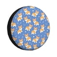 thumbnail image 1 of Fotbe Corgi Funda de Llanta de Repuesto con Estampado, Engrosada, Ajuste Universal para Jeep, Remolque, RV, SUV, Camión-17 inch, 1 of 6