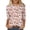 QR3-Pink, variant on Thanksgiving Shirts for Women 3/4 Sleeve Tops Halloween Pumpkin Graphic Tees Casual Crew Neck Fall T-Shirts Thanksgiving Halloween Costumes