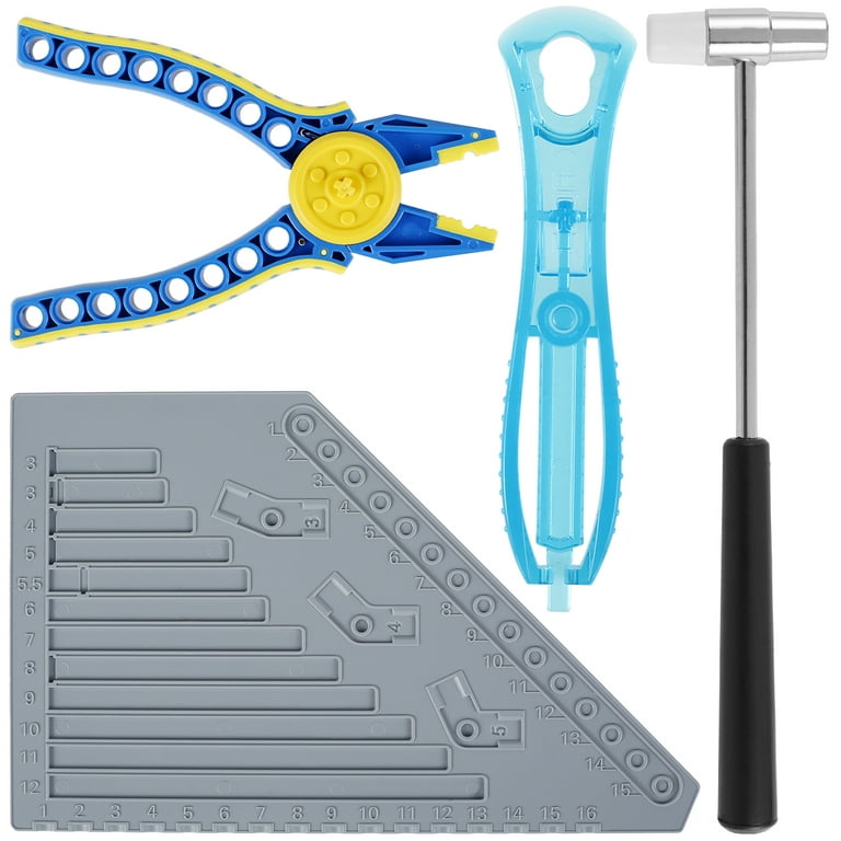 Building Block Tool Kit Toys Dismantled Device Include Brick Separator  Multi-Use Hammer Auxiliary Pliers Measuring Tool Technical Accessories for  Building Block Disassembly 