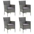 thumbnail image 3 of vidaXL Patio Dining Set with Cushions 3/5/7/9 Piece Multi Colors Multi Sizes, 3 of 11