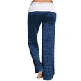 thumbnail image 3 of Women Wide-Leg Drawstring Tie Work-Out Sports Yoga Pants, 3 of 3