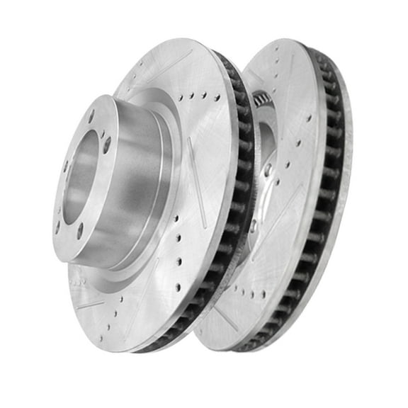 Front Drilled Slotted Disc Brake Rotors For 2007-2021 Toyota Tundra