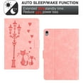 thumbnail image 5 of for iPad mini 6th Gen 8.3" 2021 Folio Flip Case, Embossed PU Leather Case with Smart Auto Wake / Sleep Function & Adjustable Stand (3 Anti-Slip Strips) with Card Slots Protective Cover, Pink, 5 of 5