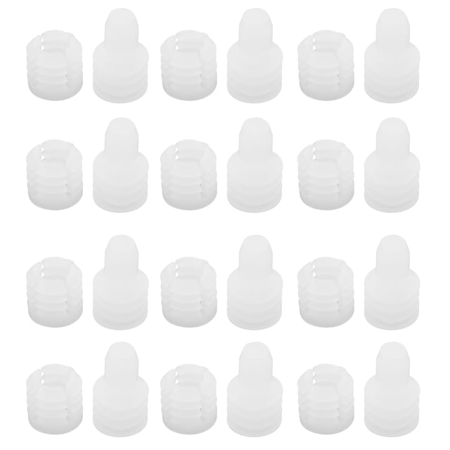 KAKOWELY Pre-Inserted Nuts 20pcs Hinge Dowel Accessories Set Dowel Furniture Connectors Convenient Dowel Hinge Components Nuts Pre-Inserted Dowels Dowel Hinge Fasteners