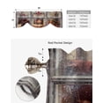 thumbnail image 5 of Christmas Window Gift Box Fireplace Window Curtain Living Room Kitchen Cabinet Tie-up Valance Curtain Rod Pocket Valance, 5 of 6