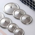 thumbnail image 6 of PAMINGONO 6Pcs Cups Lid Silver Round Stainless Steel Insulation for Daily Use, 6 of 8