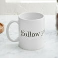 thumbnail image 4 of CafePress - Follow Your Bliss Mug - 11 oz Ceramic Mug - Novelty Coffee Tea Cup, 4 of 6