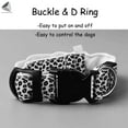 thumbnail image 4 of PULLIMORE LED Dog Collar Leopard Rechargeable Glowing Flash Night Safety Walking Pet Collars (M, White), 4 of 7