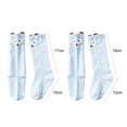 thumbnail image 3 of harmtty Socks Cartoon Animal Pattern Cozy Baby Girls Knee High Long Socks for Children,Grey S, 3 of 7