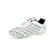 Woobling Unisexe Léger Plat Chaussures de Football Courir Respirant en Plein Air Lacet jusqu'à Chaussure Blanc 9,5 – image 4 sur 9