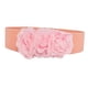 thumbnail image 2 of Cinturón elástico con lazo grande y flores para mujer, ancho, ideal para suéteres y accesorios. Rosa, 2 of 9
