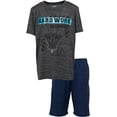 thumbnail image 4 of Boys Youth Big Kids Athletic Active Performance Sports 4 Piece Graphic T-Shirt Top and Basketball Short Set, 4 of 6