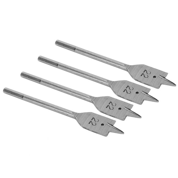 Peahefy 4Pcs 22mm Spade Boring Flat Wood Drill Bit Set Woodworking Tools For Replacement