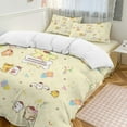 thumbnail image 6 of Pompompurin Duvet Cover Set 3-Piece Bedding Set Soft Warm And Comfortable Soft Bed Set with 1 Duvet Cover And 2 Pillowcases for Bedroom All Season 102"x90", 6 of 7