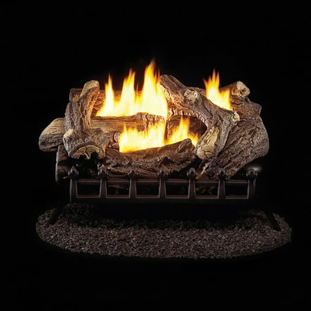 ProCom Ventless Propane Gas Log Set - 24in., 34,000 BTU, Manual Control, Model# (Best Ventless Gas Logs Consumer Reports)