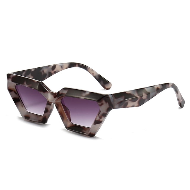 Gafas de sol poligonales de montura gruesa europeas y americanas, gafas de sol de moda personalizadas, hechas de PC
