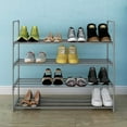 thumbnail image 1 of UWR-Nite Shoe Rack, 4-Tier Shoe Organizer, Hold up to 20 Pairs of Shoes, Stackable Shoe Tower for Living Room, Entryway, 1 of 8