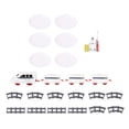 thumbnail image 1 of HILABEE Jouets de Train Électriques Jeu de Rôle Train à Rails Ensemble pour Enfants Cadeaux de Fête Anniversaire 3 Wagon, 1 of 4