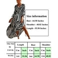 thumbnail image 4 of Bsubseach Women's Print Turkish Kaftan Bikini Cover up Sexy V-Neck Beachwear, 4 of 10