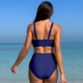 thumbnail image 5 of Women High Waisted Bathing Suit Racerback Bikini Swimsuits Ladies Swim Shorts Long Cute Rompers for Women Sporty Sunflower plus Size Bathing Suits for Women Two Piece Swimsuits for Women plus Size, 5 of 5