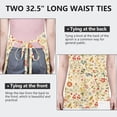 thumbnail image 6 of Pioneer Flower Floral Print Pattern Apron for Women and Men, Cotton Linen Waterproof with Pockets, Adjustable, 33x27 Inch for Kitchen, Gardening, BBQ, Salon, 6 of 6