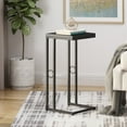 thumbnail image 2 of Noble House Maxwell Modern Faux Wood End Table, Matte Black, Black, 2 of 10