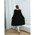 thumbnail image 6 of joyinspring Women's Cable Cardigan Long Sweater - Solid Color Knit Hooded with Pockets - Fall/Winter Long Sleeve Jacket 2025, 6 of 6