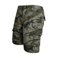 thumbnail image 2 of WREESH Men's Cargo Shorts Tactical Shorts Camouflage Shorts Casual Fashion Zipper Button Short Pants with Pockets Olive Green, 2 of 9
