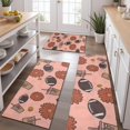 thumbnail image 2 of Pink Football and Drinks Pattern Kitchen Rugs Sets Of 3,Kitchen Runner Rugs Non Skid Washable,Decorative Kitchen Floor Mats for Kitchen,Sink,Laundry,17"x30"+ 17"x47" + 17"x59", 2 of 6