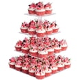 thumbnail image 1 of Soporte para cupcakes YestBuy, soporte acrílico para magdalenas de 4 niveles, 1 of 7