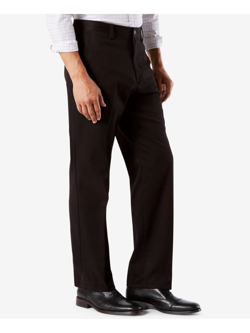 Pantalon Noir Homme Dockers Premium D3 - Taille 34, Longueur 29, Coupe Classique, Occasion Très Bon état