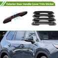 thumbnail image 3 of Unique Bargains Exterior Door Handle Cover Trim Door Handle Cover for Toyota Grand Highlander 2024-2026 Smart Carbon Fiber Black 1 set, 3 of 7